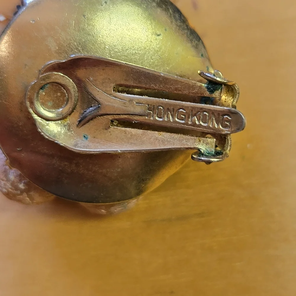 Vintage clip on earrings